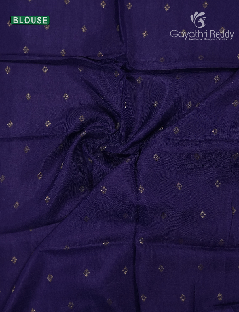 Semi Mysore Crepe Saree in Deep Mauve