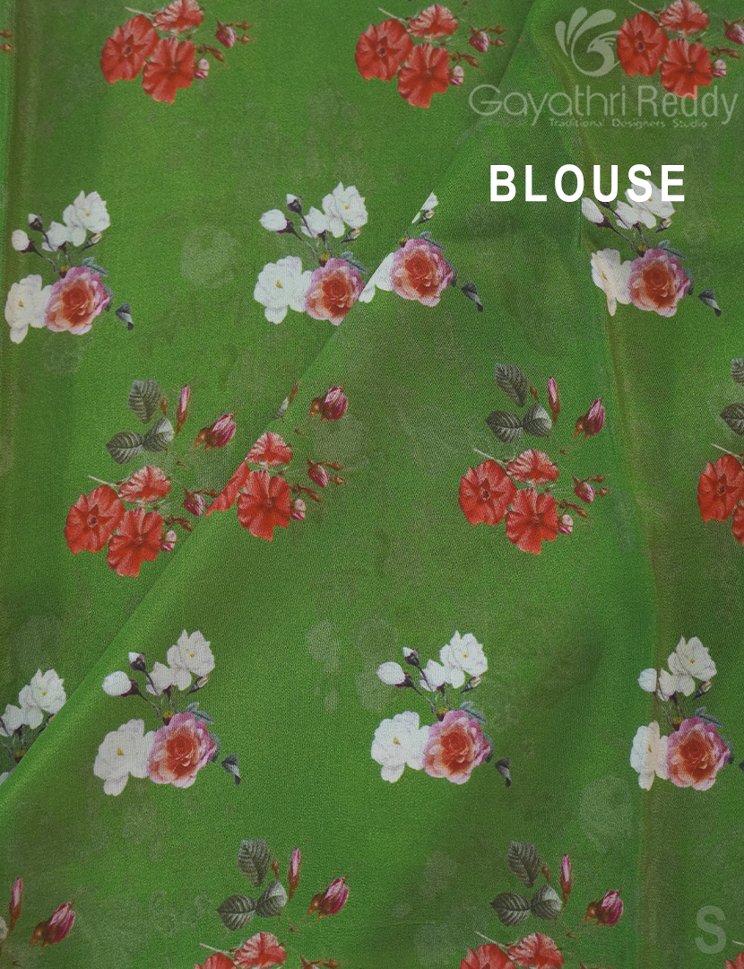 PURE CRAPE PRINTED SAREE-PCP8