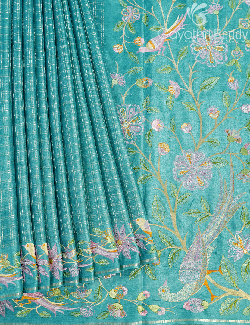 KHADI SILK WORK SAREE-KSW59