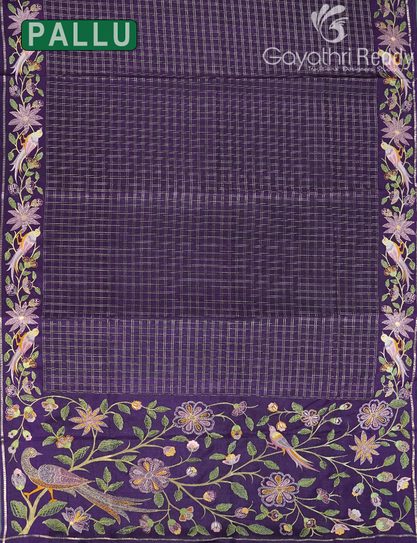 KHADI SILK WORK SAREE-KSW60