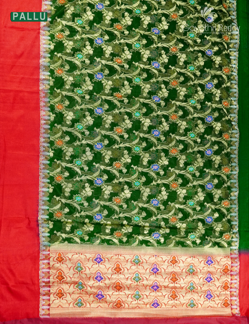 BANARAS KORA SAREE-BKS156