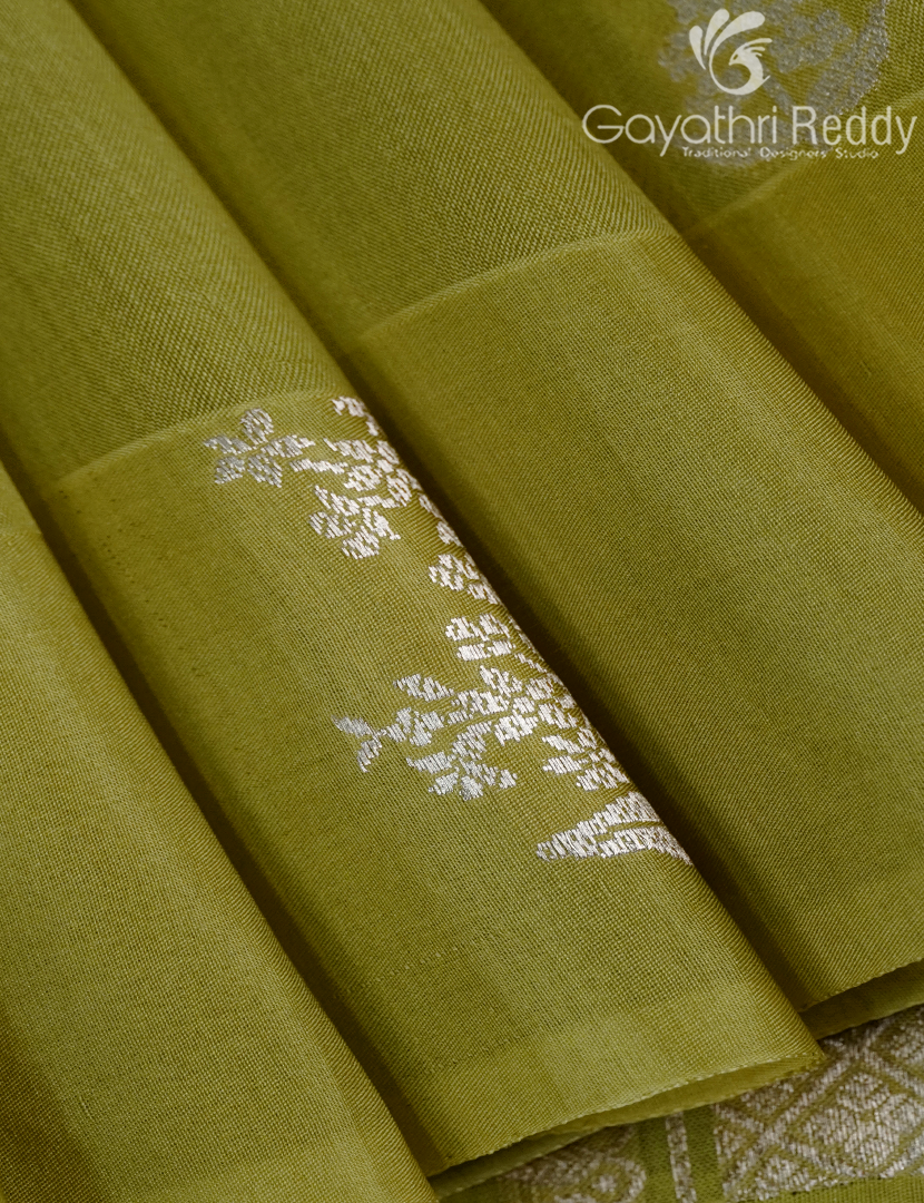 PURE BANARAS KORA SILK-BKS115