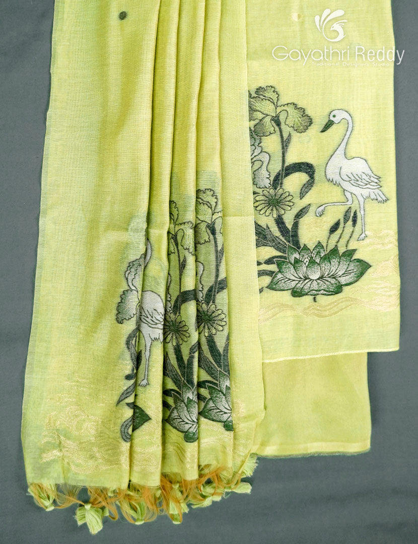 CHANDERI DRESS MATERIAL(3PC)-CDM18