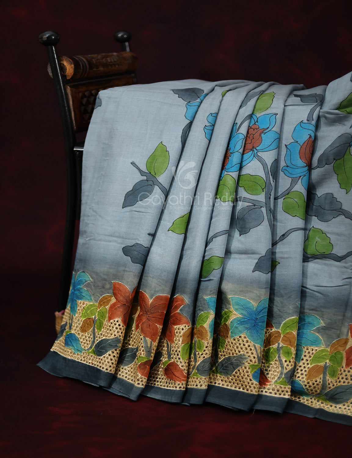 PURE TUSSAR SILK CUT WORK-PTC8