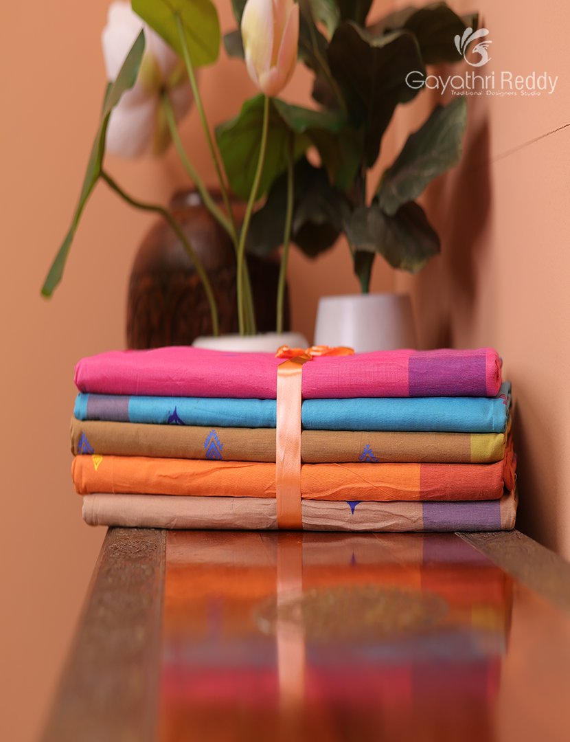 Silk Cotton Sarees Combo ( Set of 5 )
