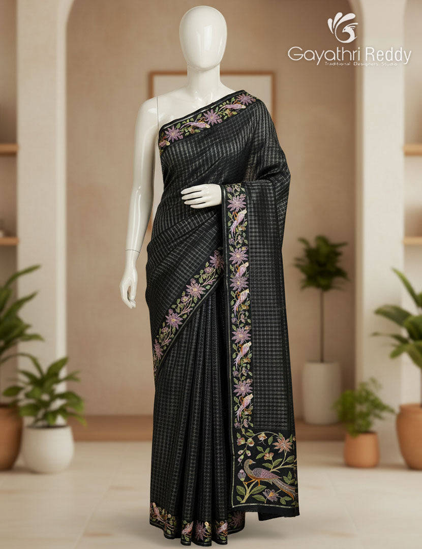 KHADI SILK WORK SAREE-KSW52