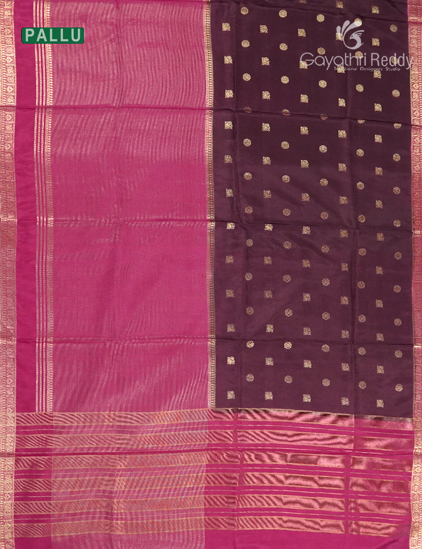 Semi Mysore Crepe Saree-SMC562