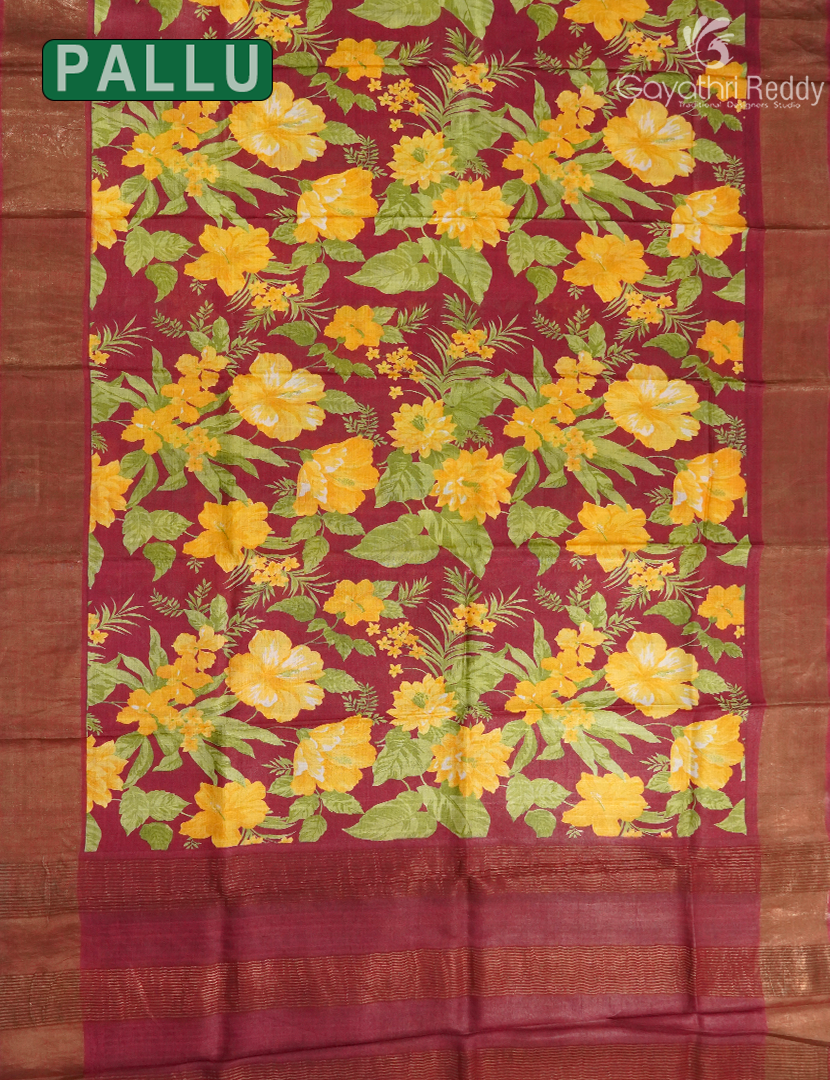 PURE DESI TUSSAR SILK SAREE-TS1568
