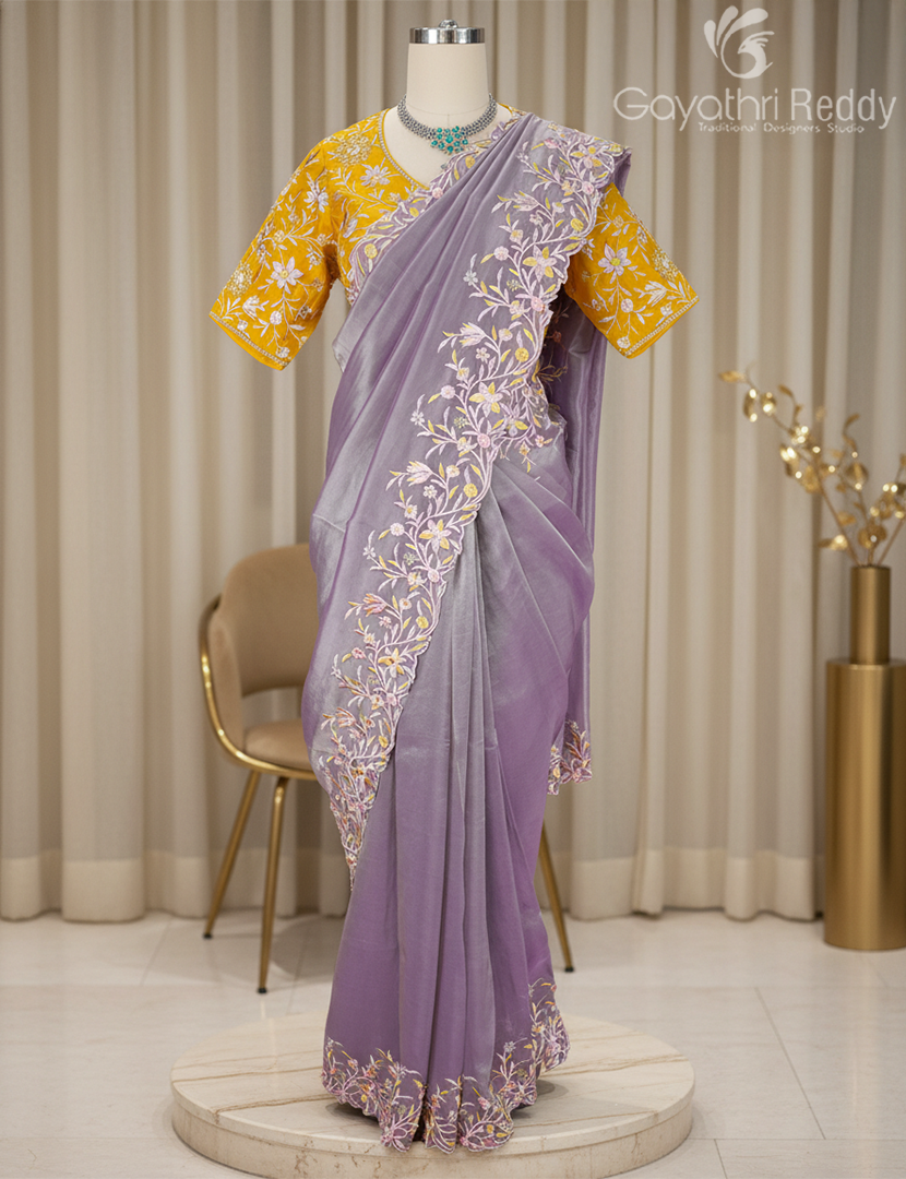 TISSUE FANCY (R.D) BLOUSE SAREE-TFBS2