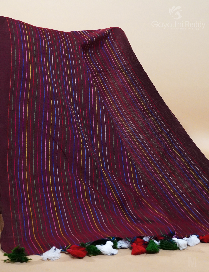 KHADI COTTON (WITHOUT BLOUSE)-KHC435