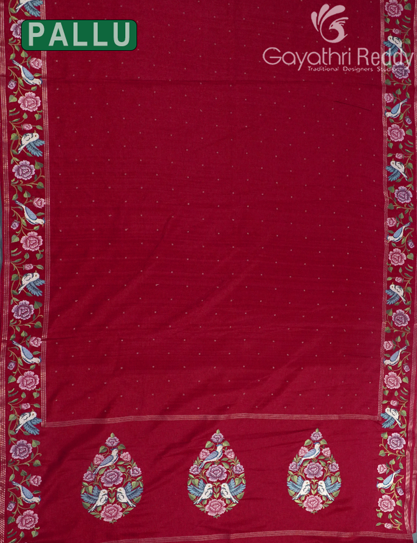 KHADI SILK WORK SAREE-KSW64