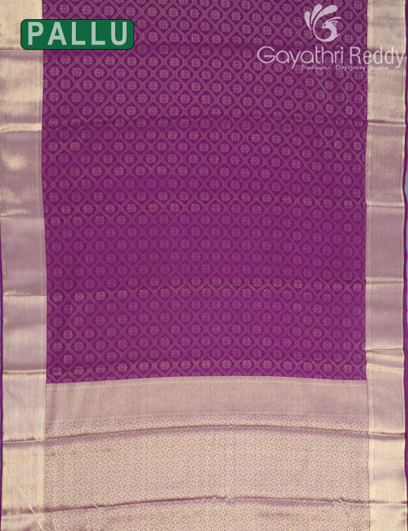 SEMI MYSORE CRAPE SAREE-SMC308