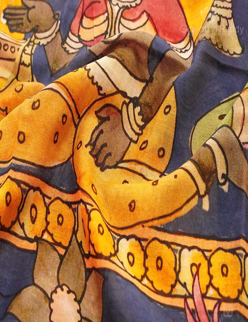 PURE KALAMKARI KHADI COTTON-KKC120