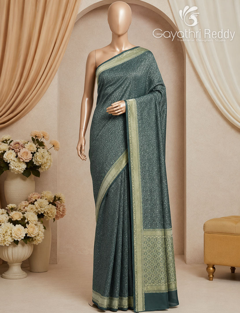MYSORE CREPE BROCADE SAREE-MCB13