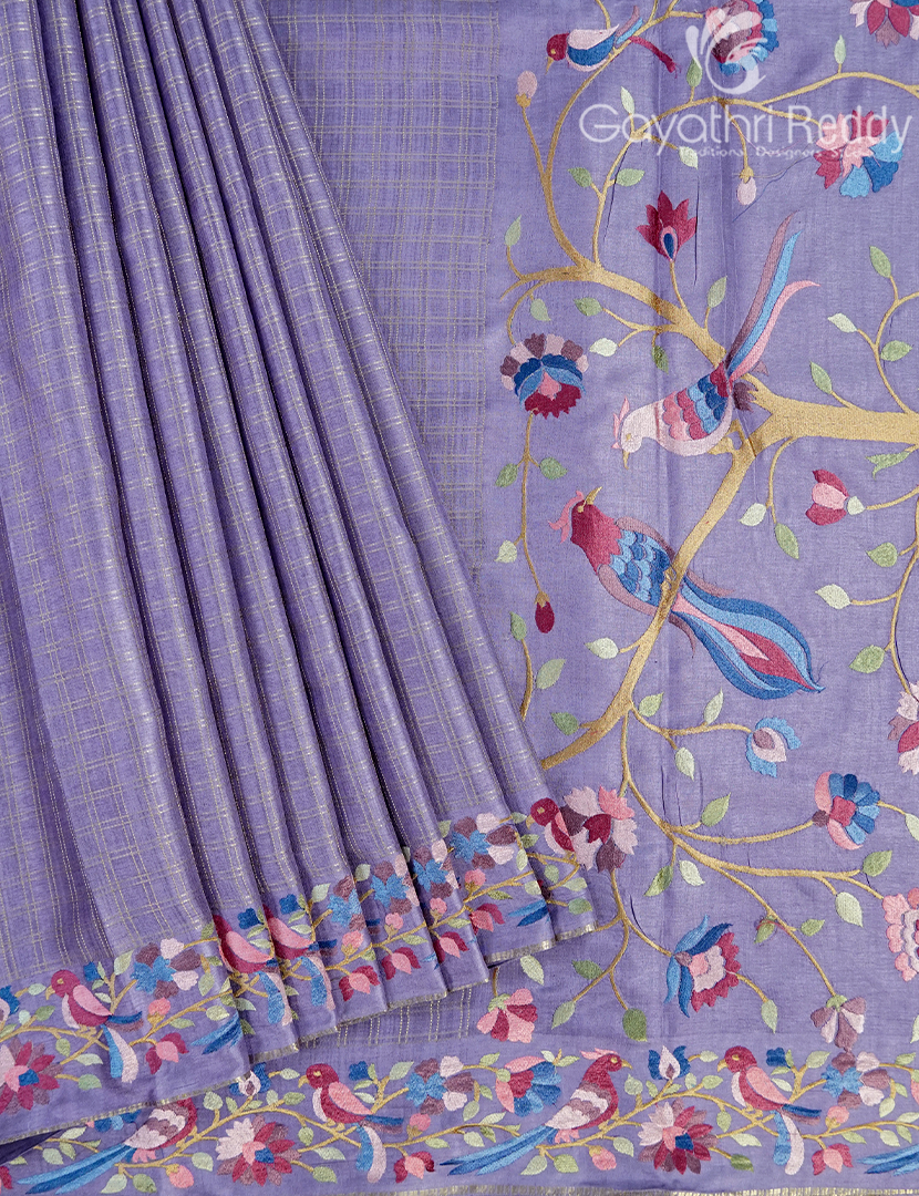 KHADI SILK WORK SAREE-KSW63