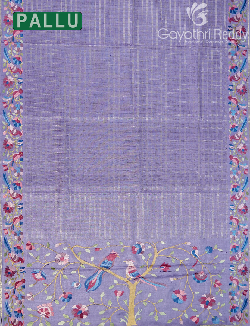 KHADI SILK WORK SAREE-KSW63