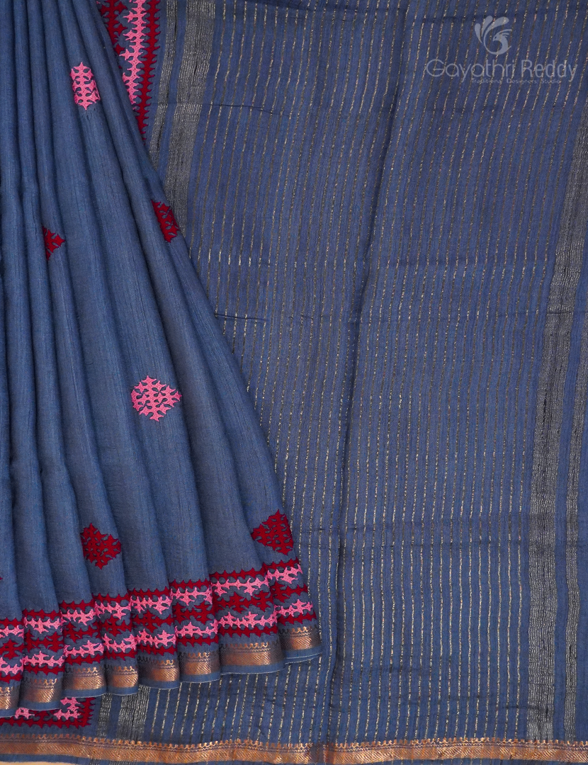 PURE DESI TUSSAR HAND WORK-TS1244