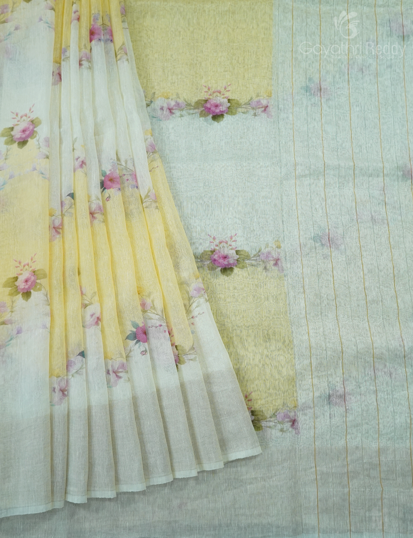 PURE LINEN SAREE-L1348