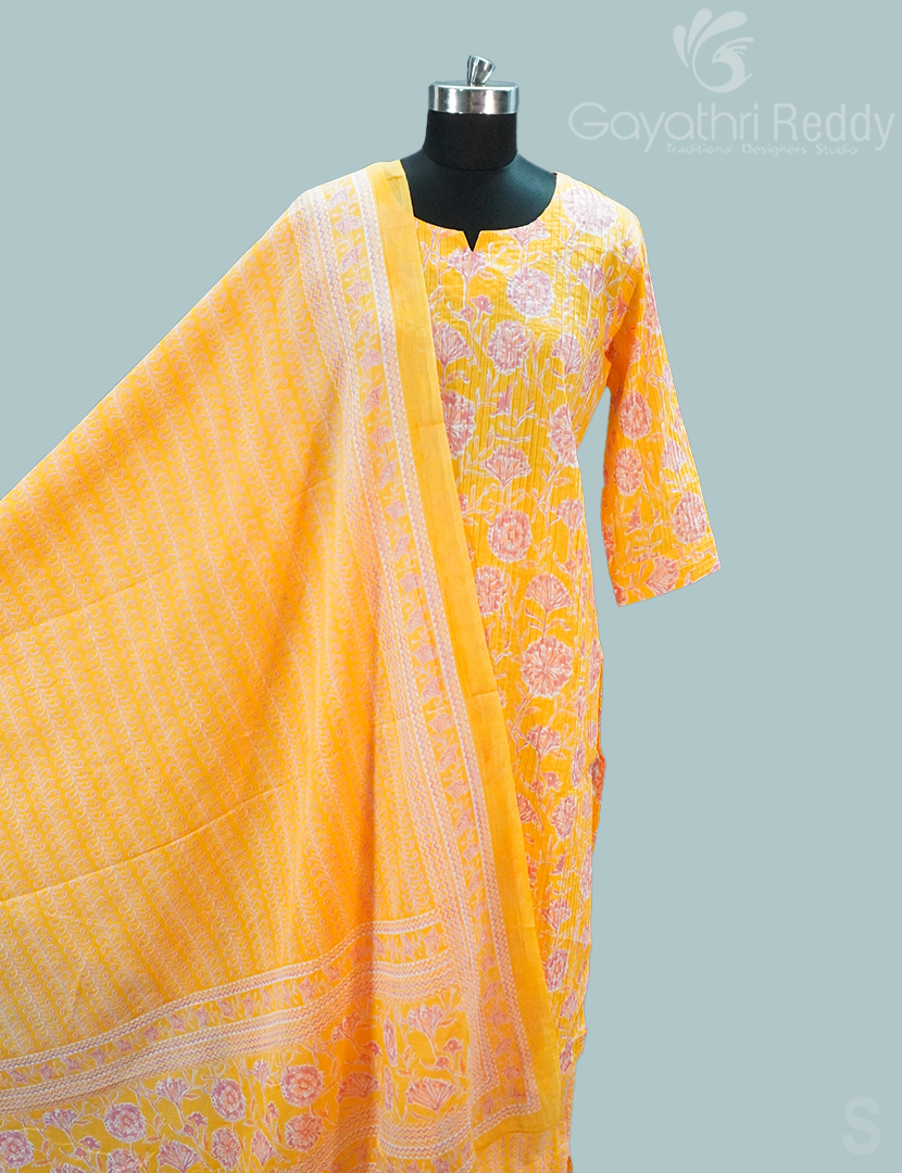 READYMADE DRESS SET(3PC)-KDS1151