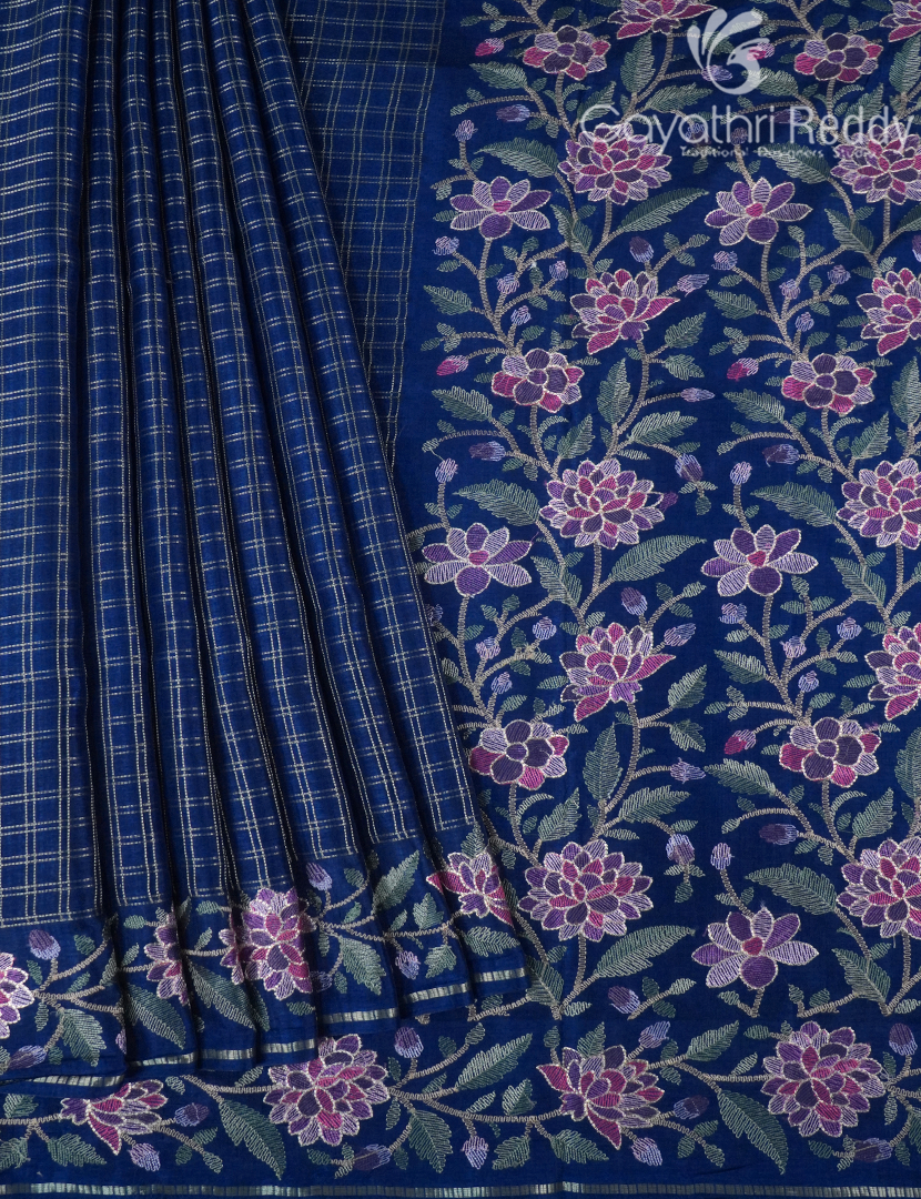 KHADI SILK WORK SAREE-KSW76