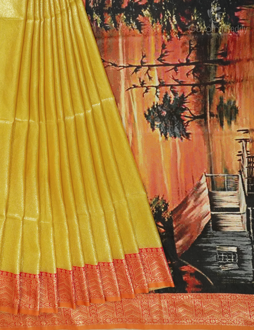SEMI PATTU SAREE(DIGITAL PALLU)-SP1022