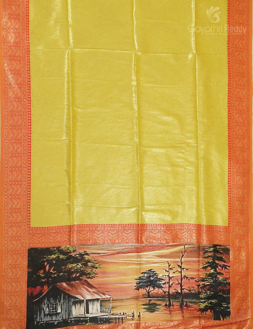 SEMI PATTU SAREE(DIGITAL PALLU)-SP1022