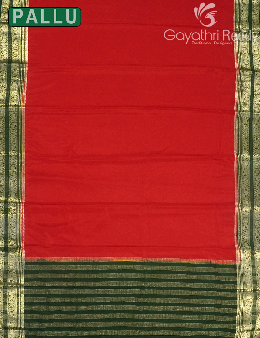 SEMI MYSORE CRAPE SAREE-SMC364