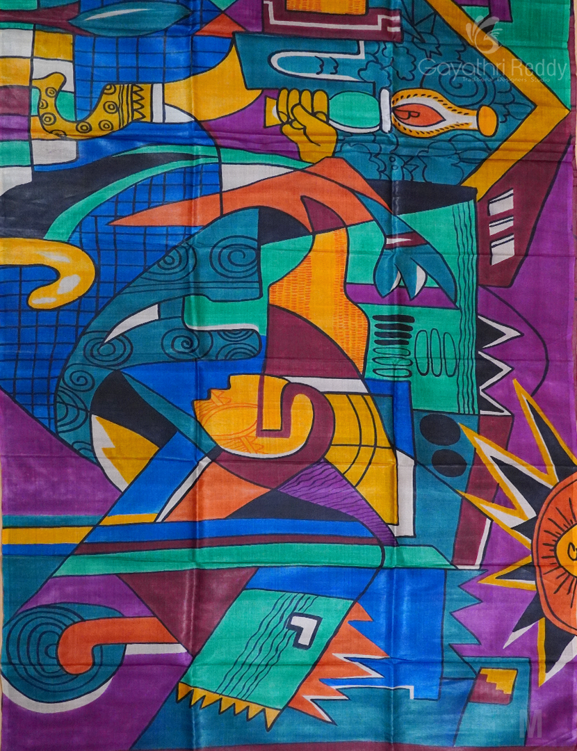 PURE DESI TUSSAR SILK-TS1232