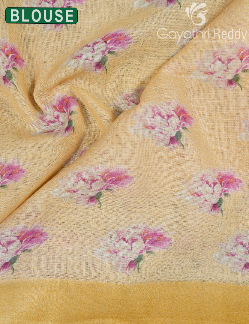 PURE LINEN SAREE-L1433