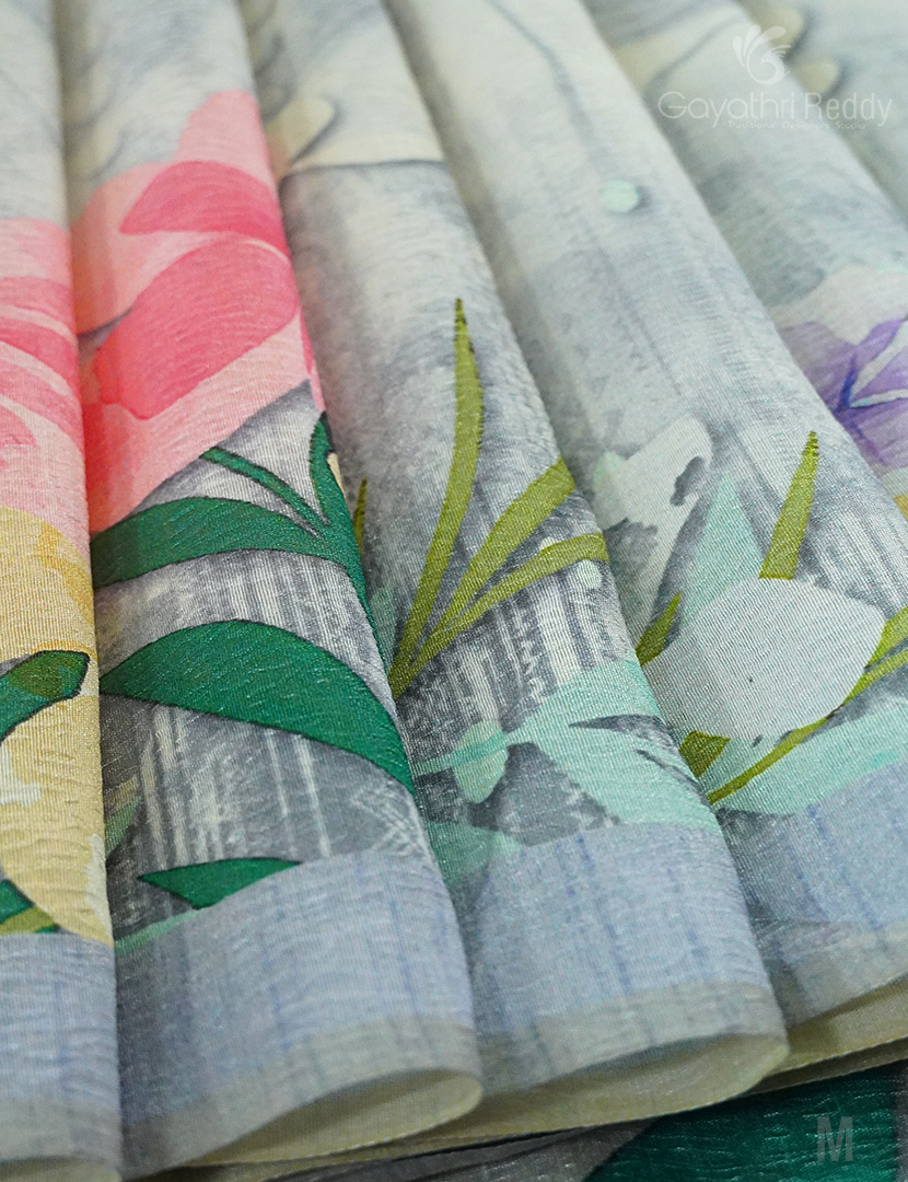 WRINKLE ORGANZA SAREE-OP578