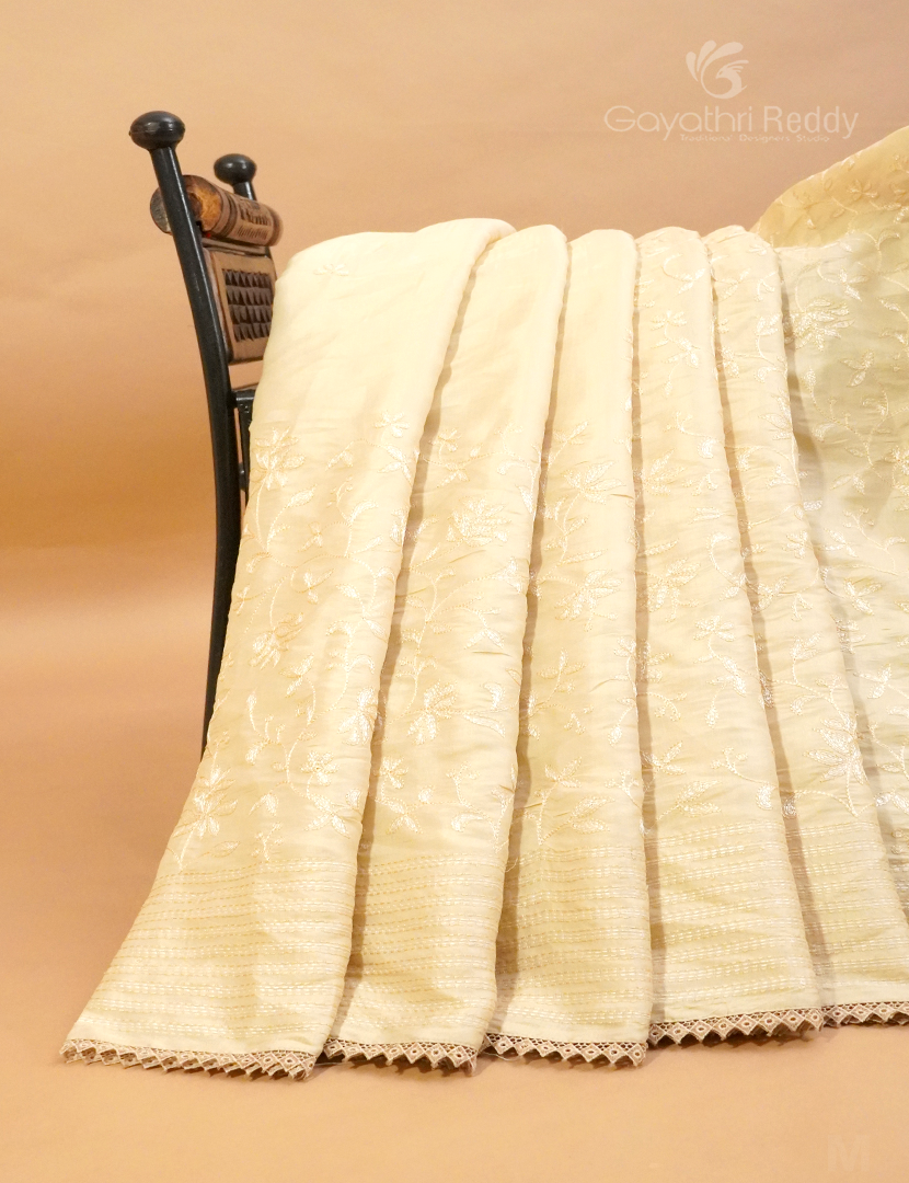 Tussar Silk Bust Twist Gown