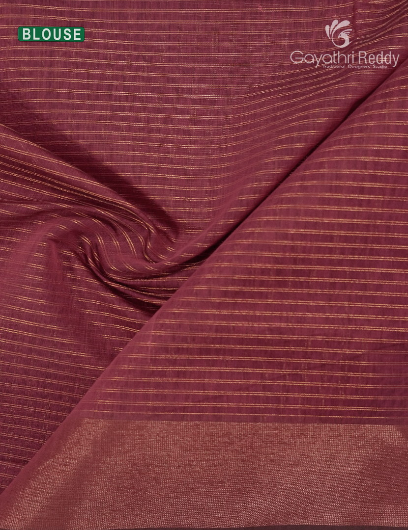 Semi Ikat Silk Saree in Onion Peach