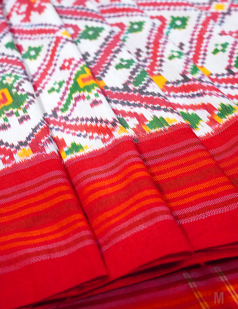 PURE TWILL IKKAT PATTU-IP723