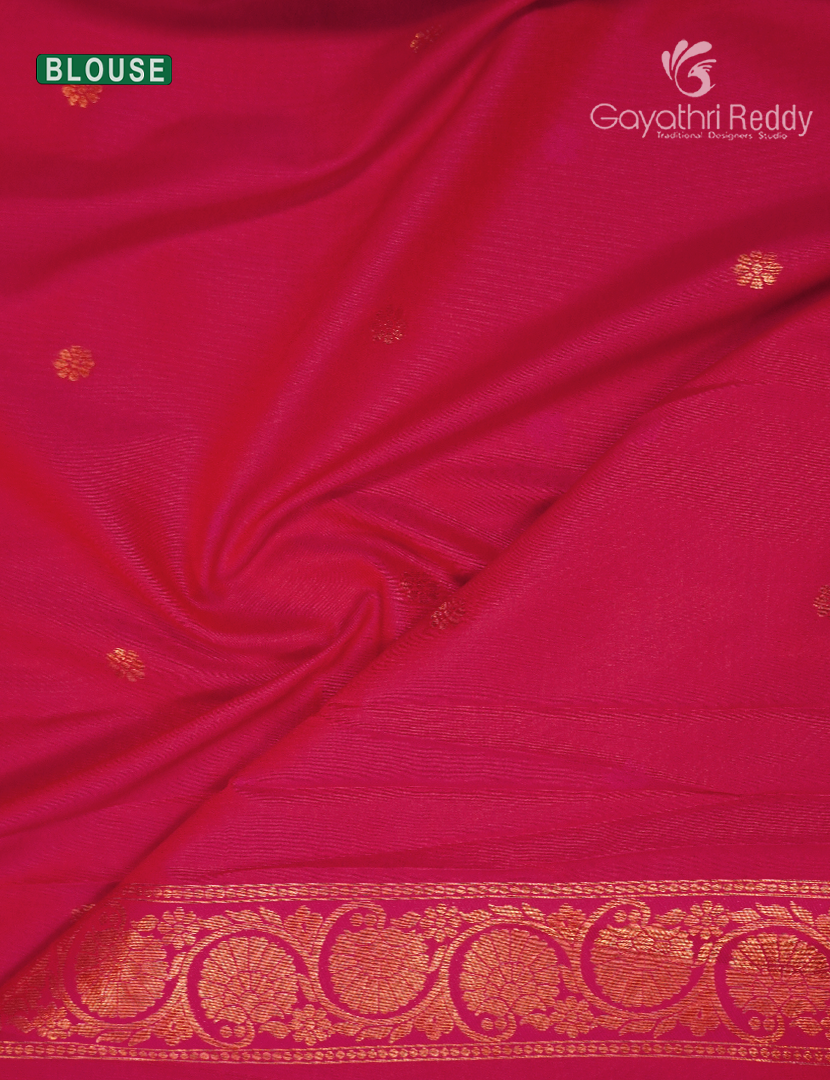 Semi Kanchipuram Art Silk Saree in Pink