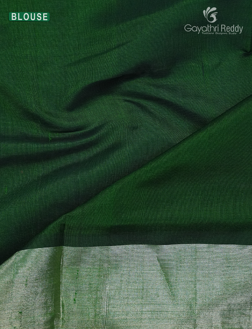 Pure Arani Sico Saree in Hot Pink and Mango green