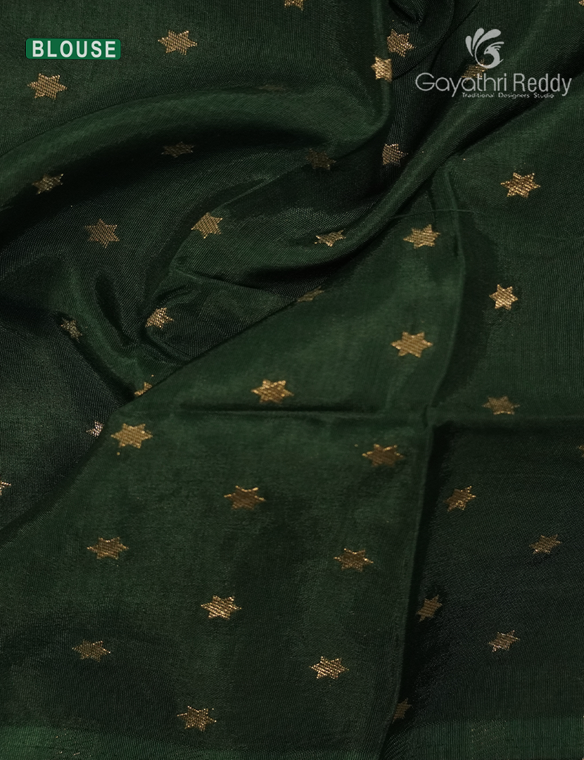 Semi Mysore Crepe Saree in Red