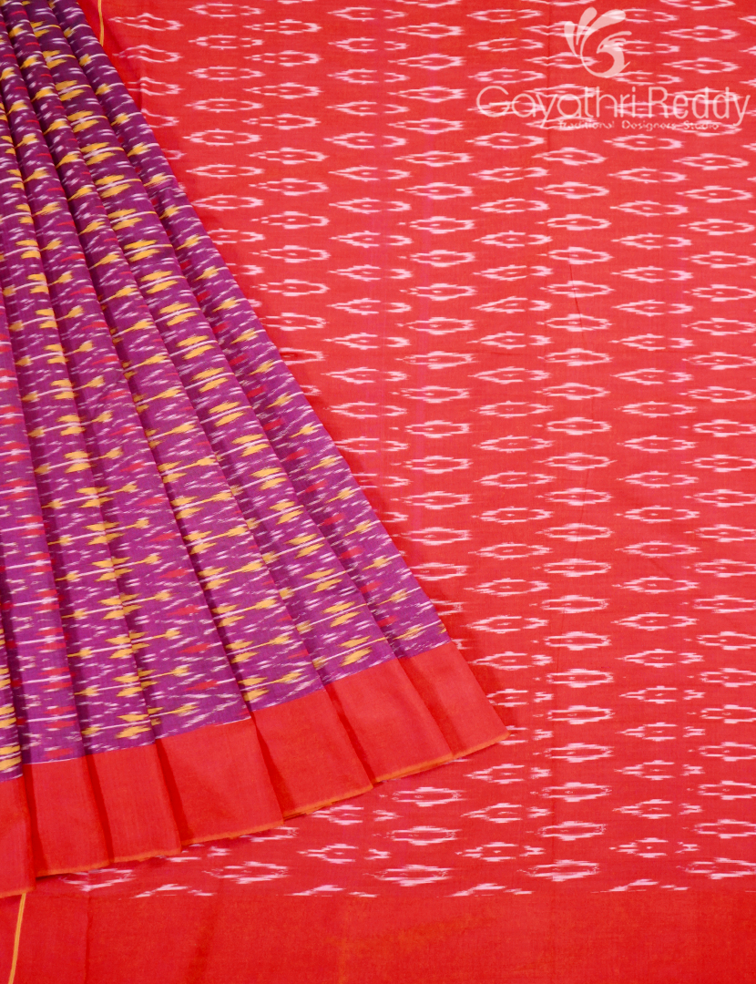 PURE IKKAT COTTON SAREE-IKC1113