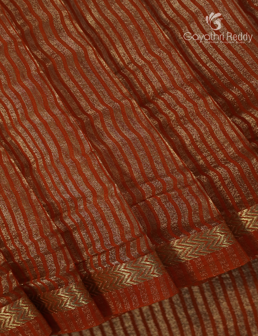 Pure Tissue Saree in Bridal Red