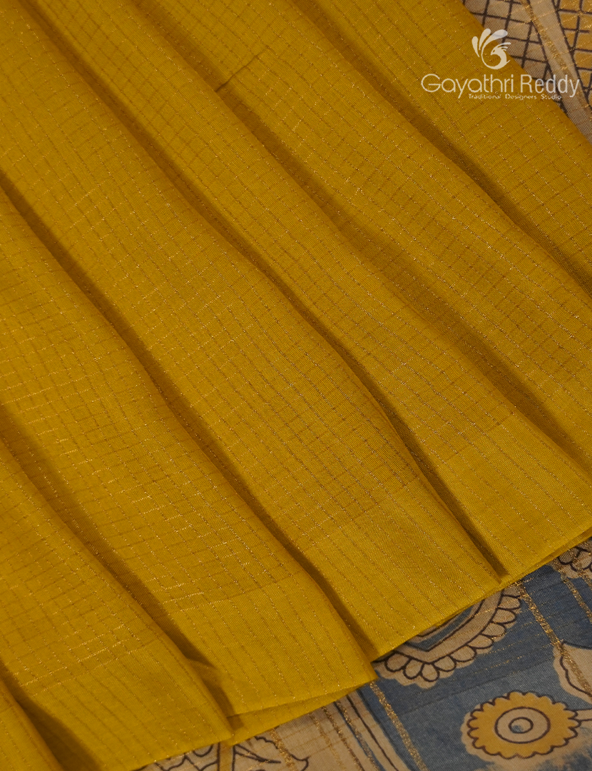 Pure Munga Silk Saree in Yellow