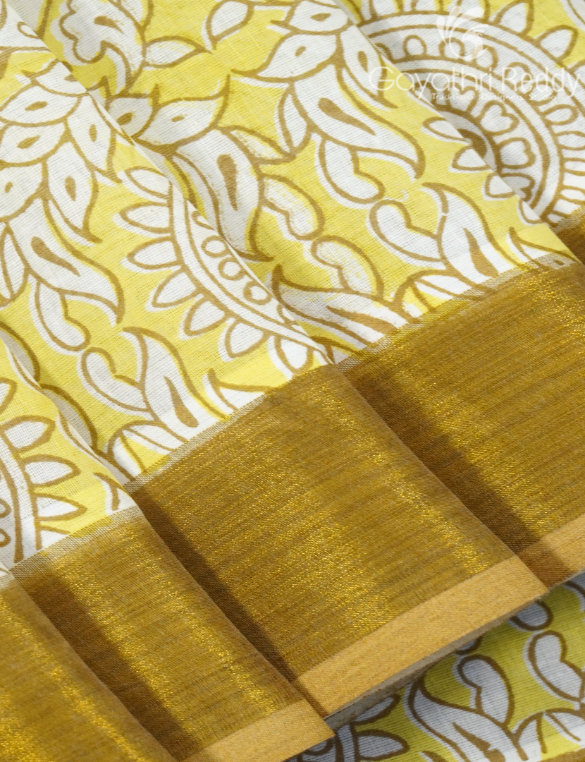 PURE KERALA COTTON PRINTED SAREES-CP19