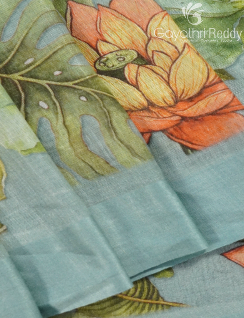 PURE LINEN SAREE-L1443