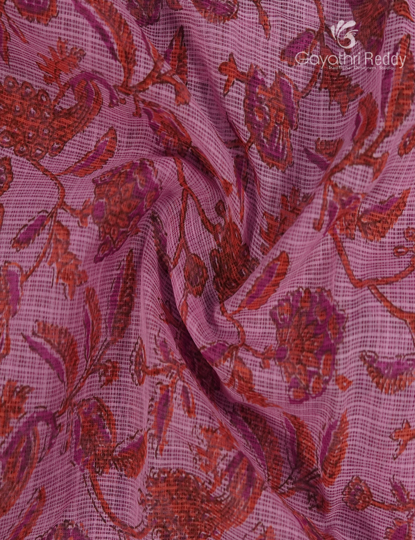 Premium Quality Cotton Kota Saree in Baby Pink and Lotus Pink