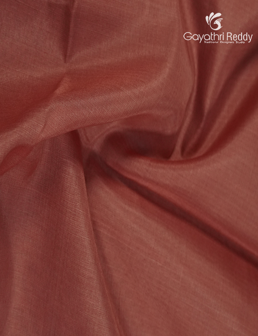Pure Kanchipuram Sico Saree in Rust