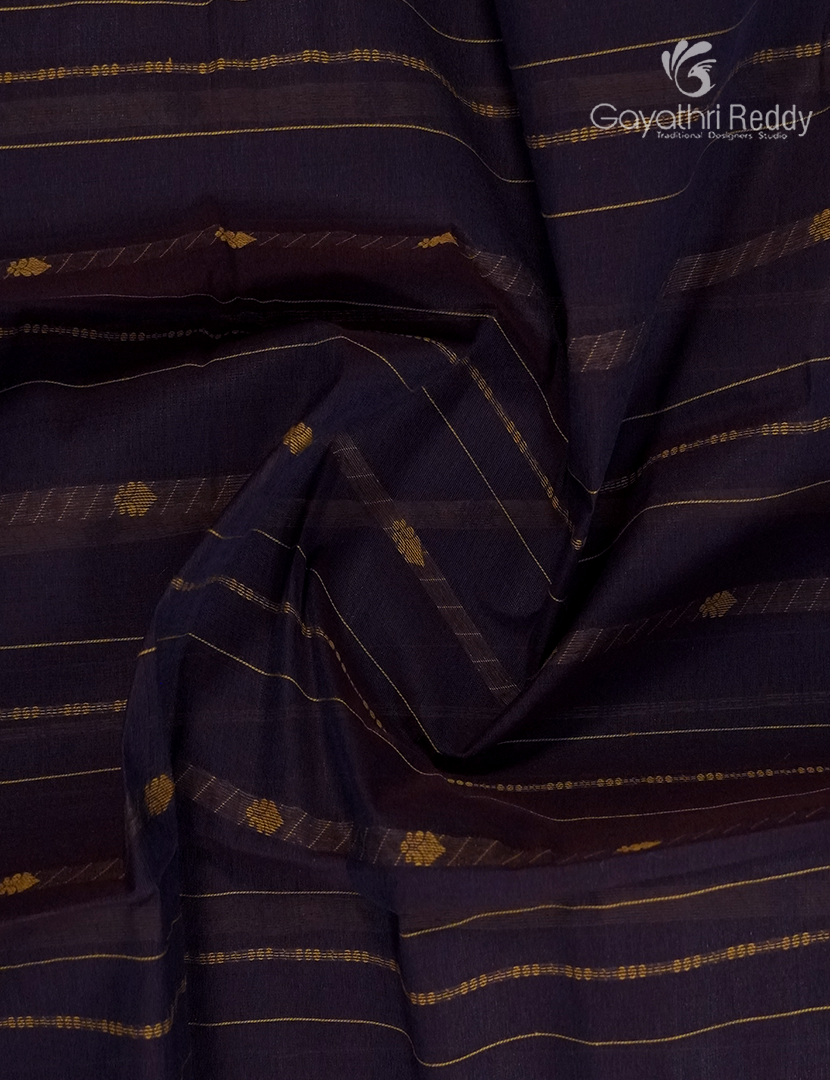Pure Kanchi Cotton Saree in Deep Burgundy