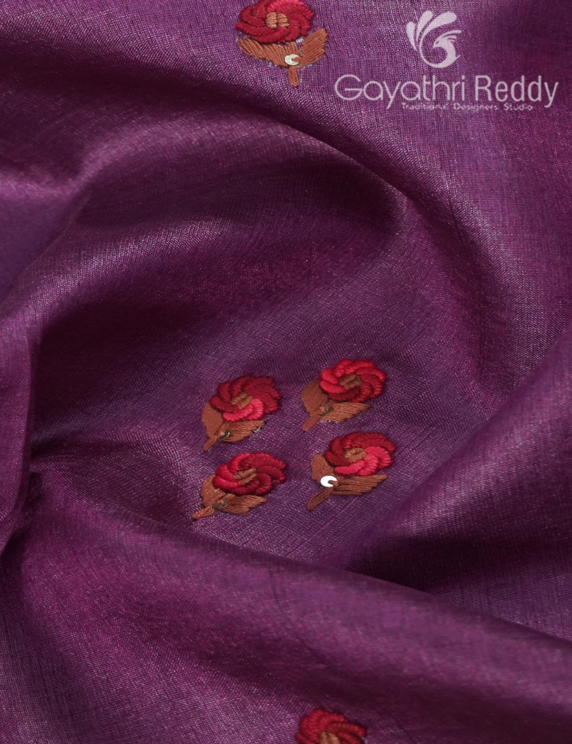 PURE DESI TUSSAR HANDWORK SAREE-TS1574