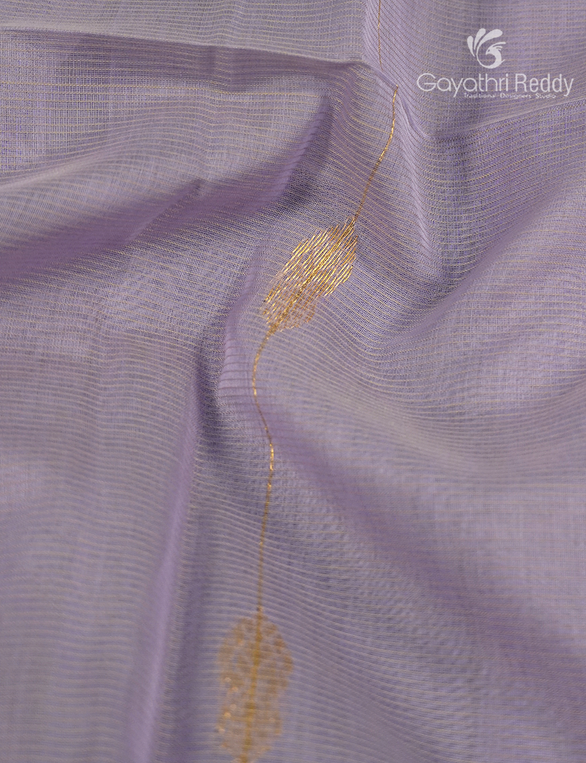Pure Chanderi Sico Saree in Pastel Lavender