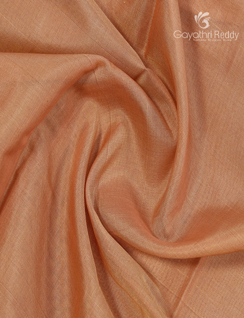 Pure Kanchi Sico Saree in Peach and Rama Blue