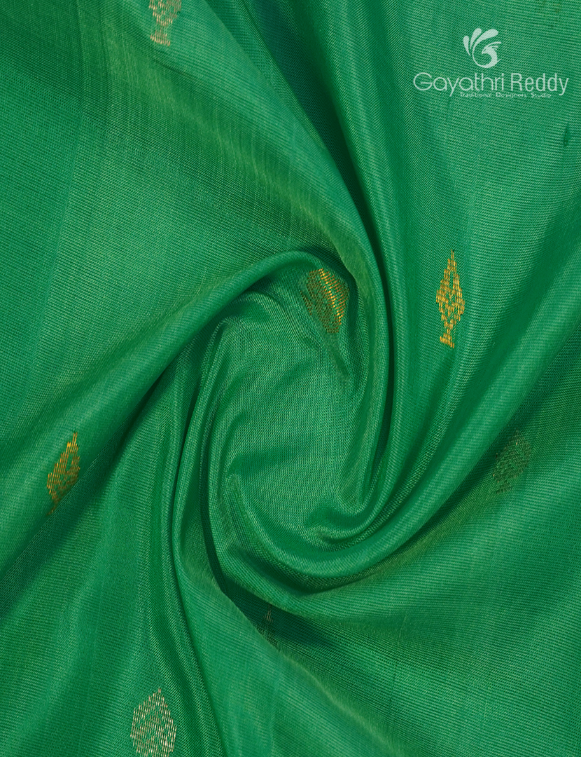 Pure Uppada Silk Saree in Light Green and Rani Pink