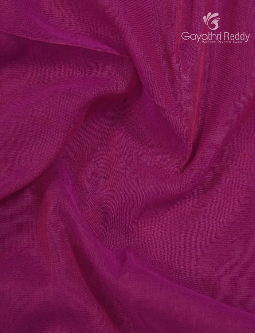 Pure Narayanpet Cotton Saree in Rose Pink