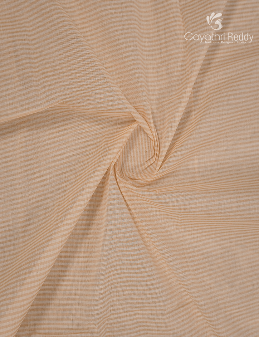 Pure Kanchi Cotton Printed Saree in Peach